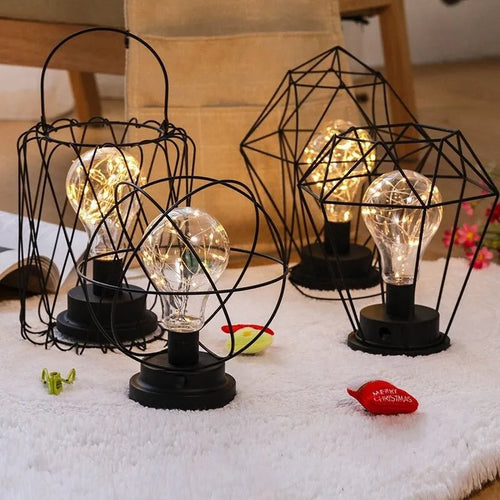 Batteriebetriebene Industrielle Nachttischlampe