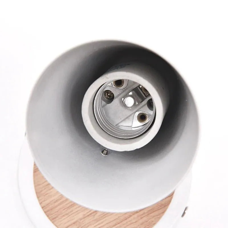 Bettlampe Wand Holz Skandinavischer Stil