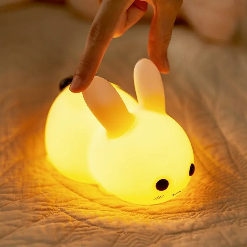 Kinder-Nachttischlampe Hase