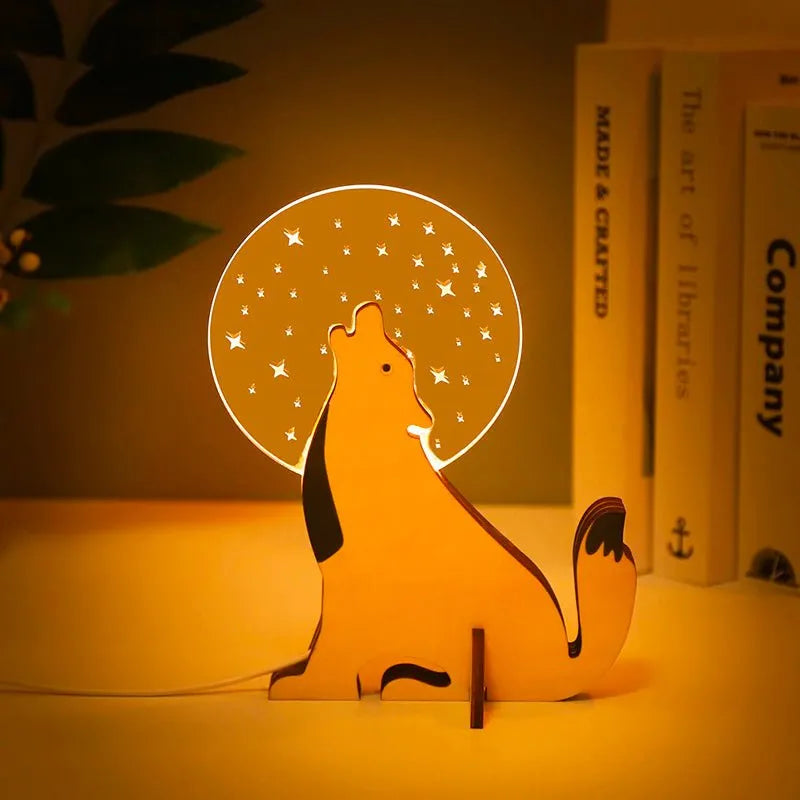 Kinder Nachttischlampe Tiere