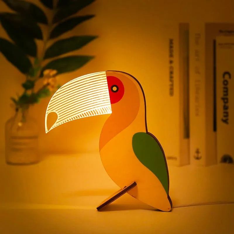 Kinder Nachttischlampe Tiere