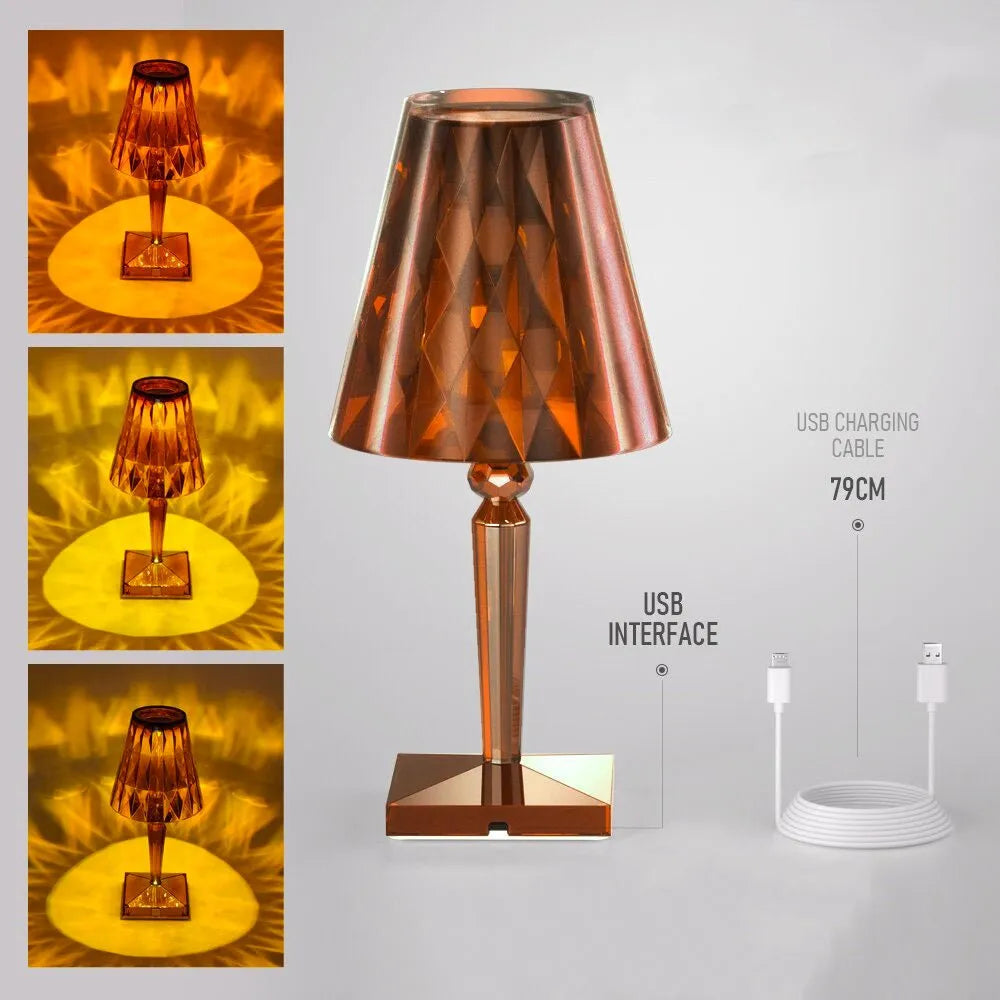 LED-Nachttischlampe Diamant