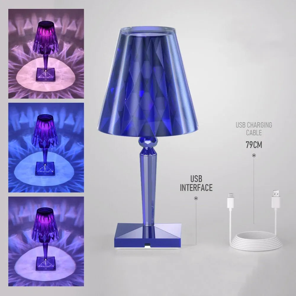 LED-Nachttischlampe Diamant