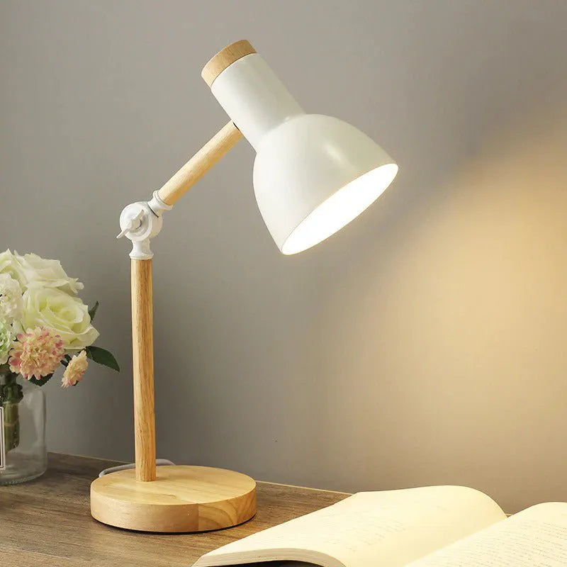 Nachttischlampe Holz Verstellbar