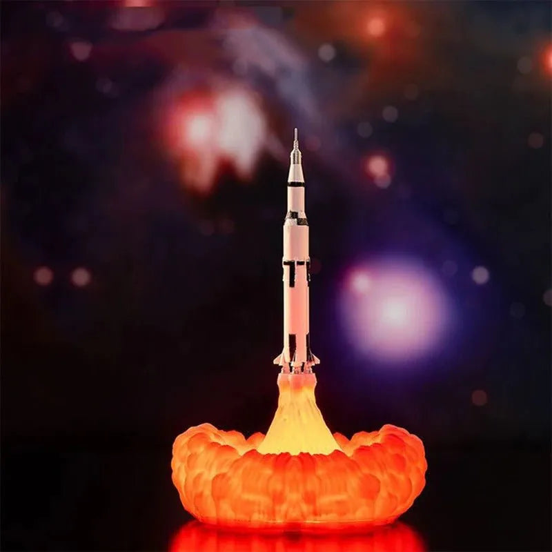 Nachttischlampe Kinder Rakete beim Starten