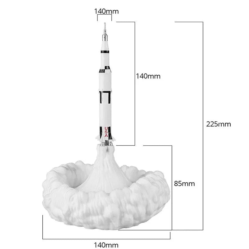 Nachttischlampe Kinder Rakete beim Starten
