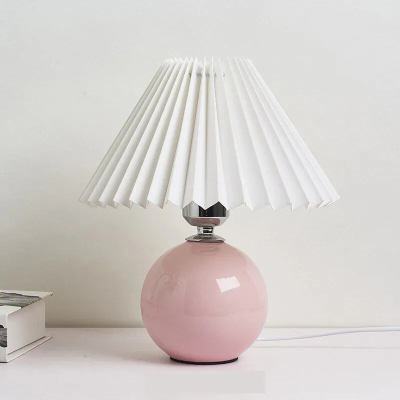Nachttischlampe Vintage Keramik