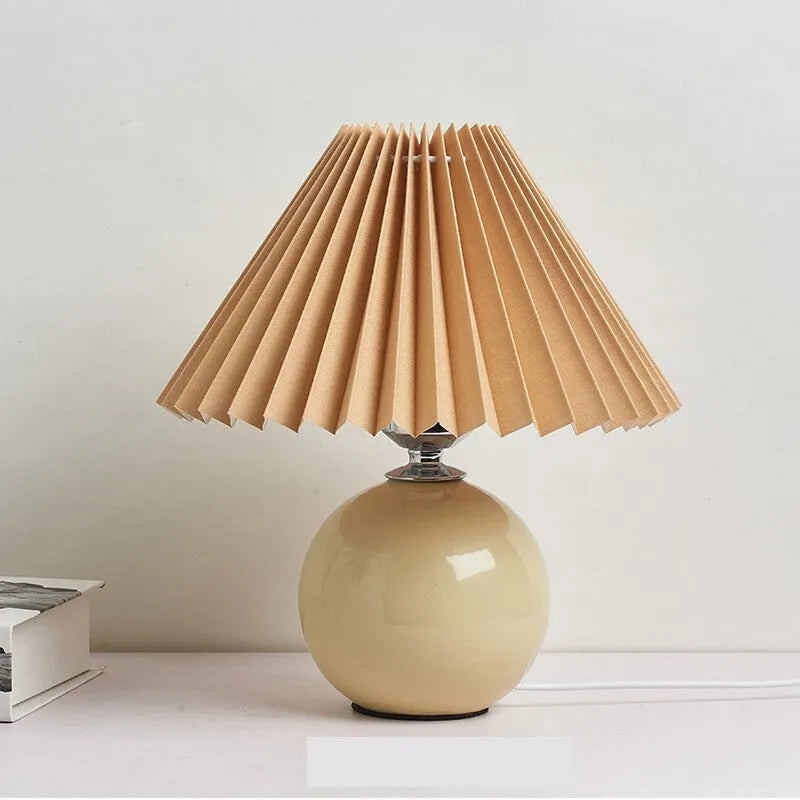 Nachttischlampe Vintage Keramik