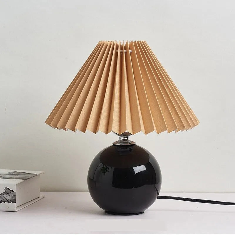 Nachttischlampe Vintage Keramik