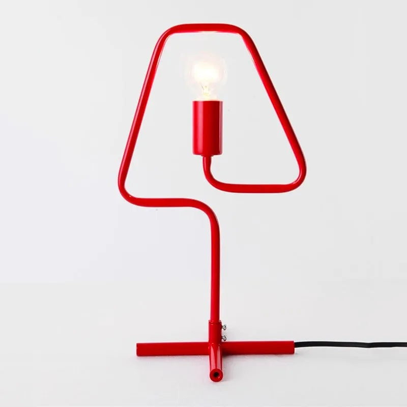 Originelle Bunte Wandleuchte für das Bett