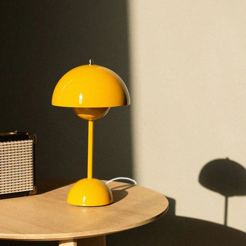 Vintage Pilz Nachttischlampe